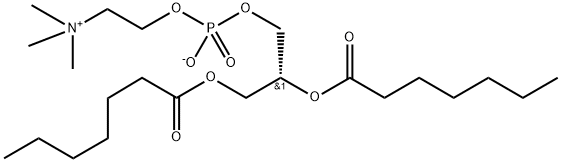 1,2-DIHEPTANOYL-SN-GLYCERO-3-PHOSPHOCHOLINE Structure