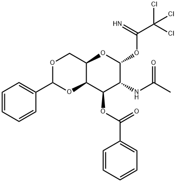 2-(Acetylamino)-2-deoxy-3-O-benzoyl-4,6-O-benzylidene-D-galactopyranose Trichloroacetimidate Structure