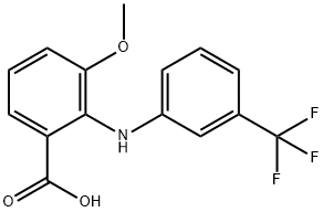 벤조산,3-메톡시-2-[[3-(트리플루오로메틸)페닐]아미노]- 구조식 이미지