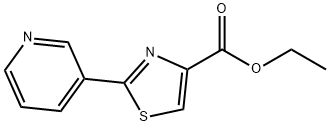 2-(3-피리딜)-4-티아졸카르복실산에틸에스테르 구조식 이미지