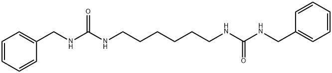N,N''-hexane-1,6-diylbis[N'-benzylurea] Structure