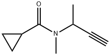 Cyclopropanecarboxamide, N-methyl-N-(1-methyl-2-propynyl)- (9CI) Structure