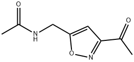 Acetamide,  N-[(3-acetyl-5-isoxazolyl)methyl]- Structure