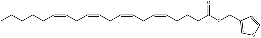 5Z,8Z,11Z,14Z-EICOSATETRAENOICACID,3-THIENYLMETHYL에스테르 구조식 이미지