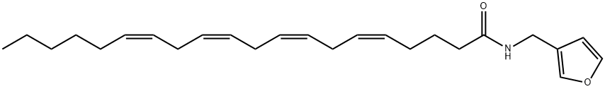 (5Z,8Z,11Z,14Z)-N-(3-FURANYLMETHYL)-5,8,11,14-EICOSATETRAENAMIDE Structure