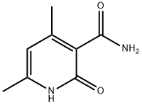 1,2-디히드로-4,6-디메틸-2-옥소니코틴아미드 구조식 이미지