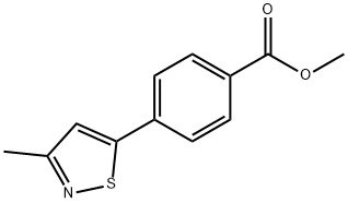4-(3-Methyl-isothiazol-5-yl)-benzoic acid methyl ester 구조식 이미지