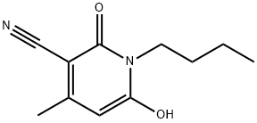 N-Butyl-3-cyano-6-hydroxy-4-methyl-2-pyridone 구조식 이미지