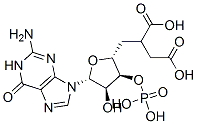 guanosine cyclic 3',5'-(hydrogen phosphate) 2'-(hydrogen succinate)  Structure