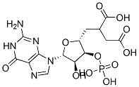 guanosine cyclic 3',5'-(hydrogen phosphate) 2'-(hydrogen succinate)  구조식 이미지