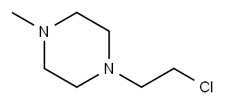 1-(2-Chloroethyl)-4-Methylpiperazine 구조식 이미지