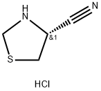 (R)-4-시아노티아졸리딘염화물 구조식 이미지