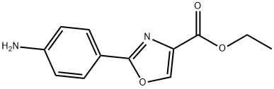 에틸2-(4'-아미노페닐)-1,3-옥사졸-4-카르복실레이트 구조식 이미지