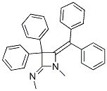 N-[4-(Diphenylmethylene)-1-methyl-3,3-diphenylazetidin-2-ylidene]methanamine Structure