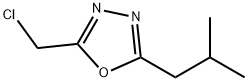 2-(CHLOROMETHYL)-5-ISOBUTYL-1,3,4-OXADIAZOLE Structure