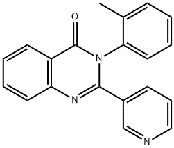 2-(3-Pyridinyl)-3-(2-methylphenyl)-3,4-dihydroquinazoline-4-one Structure