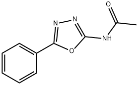 N-(5-페닐-1,3,4-옥사디아졸-2-일)아세트아미드 구조식 이미지