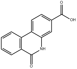 5,6-Dihydro-6-oxophenanthridine-3-carboxylic acid Structure