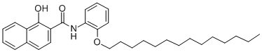 1-HYDROXY-N-(2-TETRADECYLOXYPHENYL)-2-NAPHTHALENECARBOXAMIDE Structure