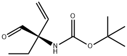 Carbamic acid, [(1R)-1-ethyl-1-formyl-2-propenyl]-, 1,1-dimethylethyl ester Structure