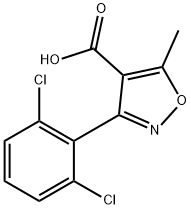 3 - (2,6-Дихлорфенил)-5-метилизоксазол-4-карбоновой кислоты структурированное изображение