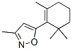 3-methyl-5-(2,6,6-trimethyl-1-cyclohexen-1-yl)isoxazole 구조식 이미지