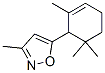 3-methyl-5-(2,6,6-trimethyl-2-cyclohexen-1-yl)isoxazole 구조식 이미지
