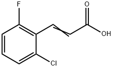 2-CHLORO-6-FLUOROCINNAMIC ACID 구조식 이미지