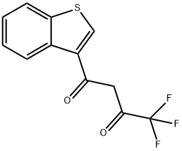 4,4,4-TRIFLUORO-1-(BENZO-[B]-THIOPHEN-3-YL)BUTANE-1,3-DIONE Structure