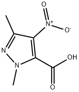 2,5-DIMETHYL-4-NITRO-2 H-PYRAZOLE-3-CARBOXYLIC ACID 구조식 이미지