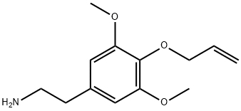 3,5-Dimethoxy-4-(2-propenyloxy)benzeneethanamine 구조식 이미지