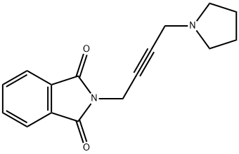 N-[4-(1-피롤리디닐)-2-부티닐]프탈이미드 구조식 이미지