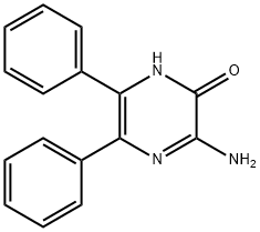 3-AMINO-5,6-DIPHENYL-1H-PYRAZIN-2-ONE Structure