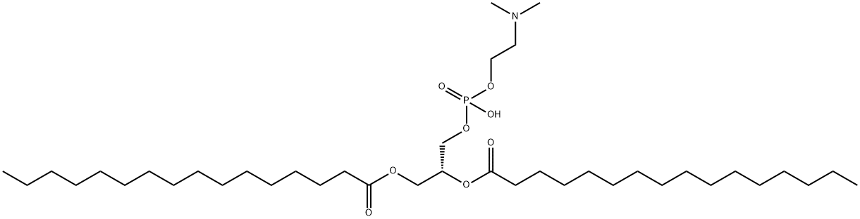 1,2-DIHEXADECANOYL-SN-GLYCERO-3-PHOSPHO[디메틸아미노에탄올] 구조식 이미지