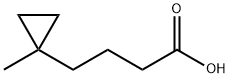 4-(1-메틸시클로프로필)부탄산 구조식 이미지