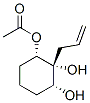1,2,3-Cyclohexanetriol, 2-(2-propenyl)-, 1-acetate, (1S,2R,3R)- (9CI) Structure