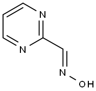 (E)-2-Pyrimidinecarboxaldehyde oxime 구조식 이미지