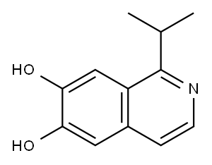 6,7-Isoquinolinediol, 1-(1-methylethyl)- (9CI) Structure
