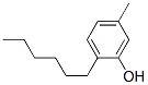 2-Hexyl-5-methylphenol Structure