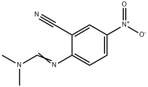 N'-(2-CYANO-4-NITROPHENYL)-N,N-DIMETHYLIMINOFORMAMIDE 구조식 이미지
