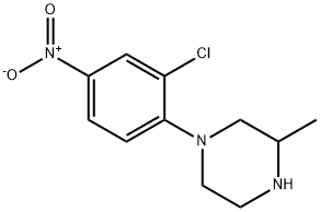 1-(2-클로로-4-니트로페닐)-3-메틸피페라진 구조식 이미지