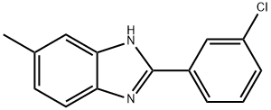 2-(3-클로로페닐)-5-메틸벤즈이미다졸 구조식 이미지