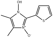 1H-Imidazole, 1-hydroxy-4,5-dimethyl-2-(2-thienyl)-, 3-oxide (9CI) 구조식 이미지