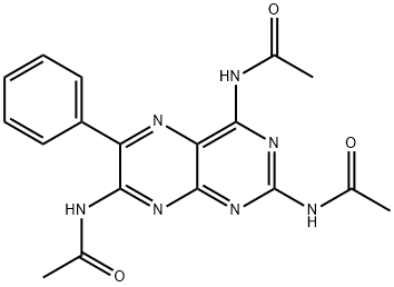 N,N',N''-(6-Phenyl-2,4,7-pteridinetriyl)tris-acetamide Structure
