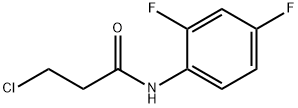 3-chloro-N-(2,4-difluorophenyl)propanamide Structure