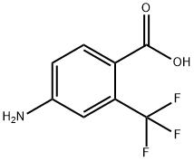 4-아미노-2-트리플루오로메틸벤조산 구조식 이미지