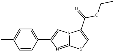 6-(4-METHYLPHENYL)IMIDAZO[2,1-B]THIAZOLE-3-CARBOXYLIC ACID ETHYL ESTER Structure