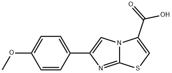 6-(4-메톡시-페닐)-이미다조[2,1-B]티아졸-3-카복실산 구조식 이미지