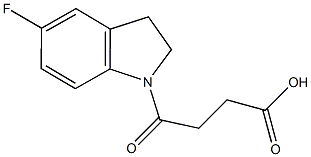 4-(5-FLUORO-2,3-DIHYDRO-1H-INDOL-1-YL)-4-OXOBUTANOICACID
 구조식 이미지