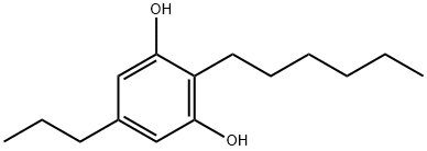 2-n-hexyl-5-n-propylresorcinol Structure